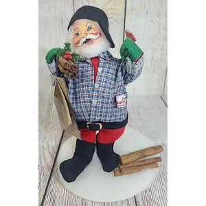 Vintage Annalee Dolls Felt Hearth & Home Santa Doll 7" 1997 New With Tags